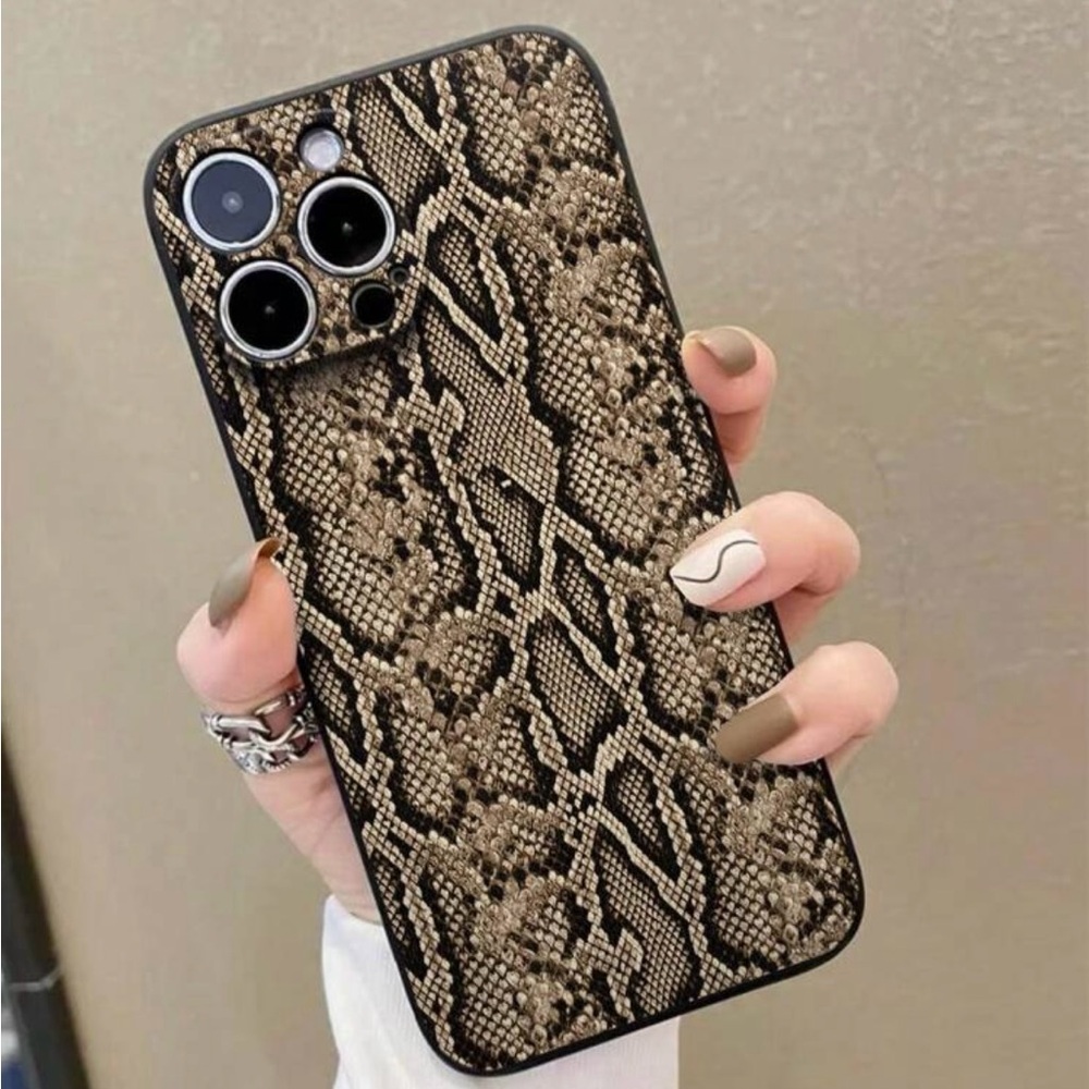 iPhone Phone Case Snake Skin Print Soft Protective Shockproof